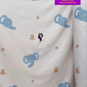 Set Sprei, Bedcover dan Quilt Cover Cotton Sateen Head Grey Elephant-Titanium S.