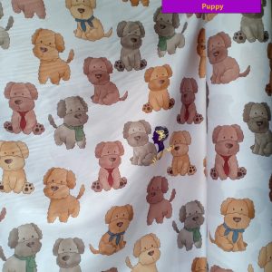 Set Sprei, Bedcover dan Quilt Cover Cotton Sateen Puppy-Titanium S.