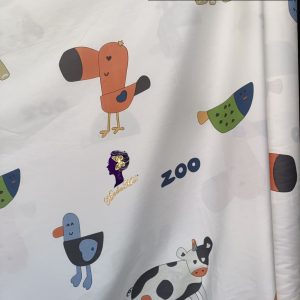 Set Sprei, Bedcover dan Quilt Cover Cotton Sateen Animal Zoo Titanium S.