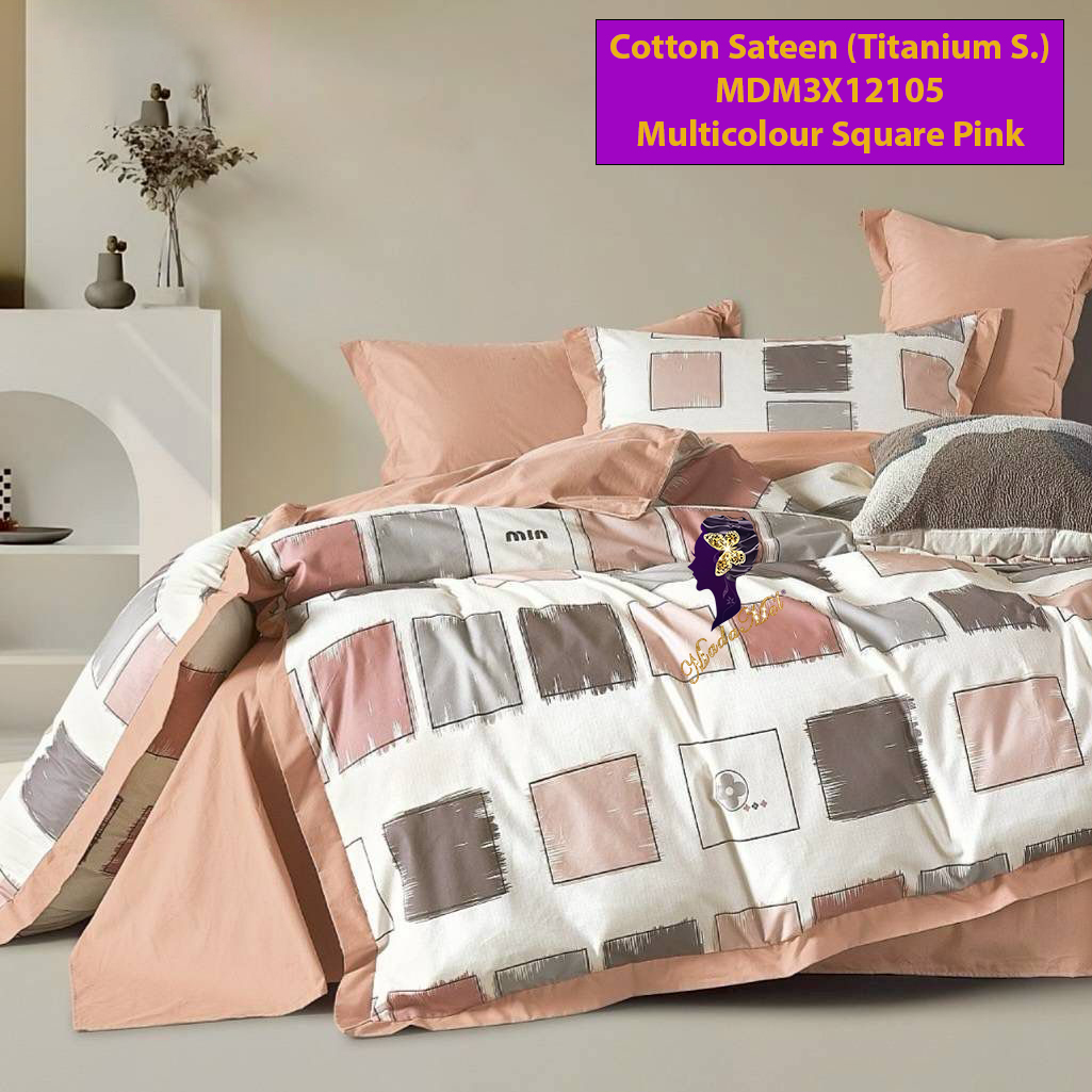 MDM3X12105 Multicolour Square Pink Choco