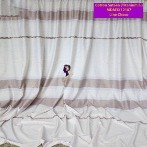 Set Sprei, Bedcover dan Quilt Cover Cotton Sateen Line Choco Titanium S.