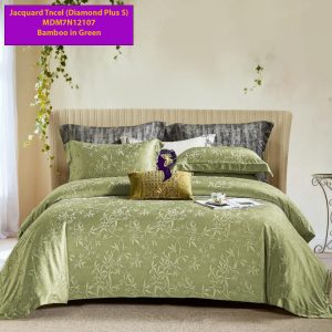 Madamel Set Sprei, Bedcover and Quiltcover Bamboo In Green-Diamond Plus S.