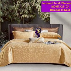 Madamel Set Sprei, Bedcover and Quiltcover Bamboo in Gold-Diamond Plus S.