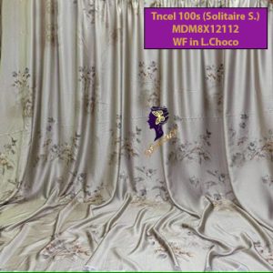 Madamel Set Sprei, Bedcover and Quiltcover White Flowers in L.Choco-Solitaire S.