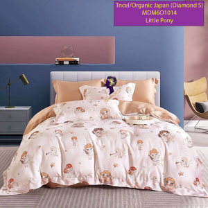 Madamel Set Sprei, Bedcover and Quiltcover Tncel/Organic Japan 60s Little Ponny-Diamond Series