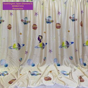 Madamel Set Sprei, Bedcover and Quiltcover Tncel/Organic Japan 60s Planetarium-Diamond Series