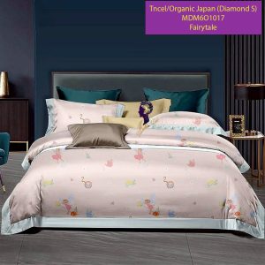 Madamel Set Sprei, Bedcover and Quiltcover Tncel/Organic Japan 60s Fairy Tale-Diamond Series