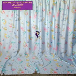 Madamel Set Sprei, Bedcover and Quiltcover Tncel/Organic Japan 60s Mermaids-Diamond Series