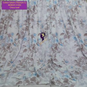 Set Sprei, Bedcover dan Quilt Cover Cotton Sateen Choco Leaf Titanium S.